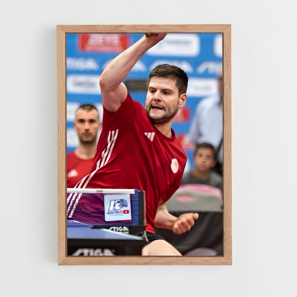 Poster Smash Red – affiche Tennis de table (vue 4)